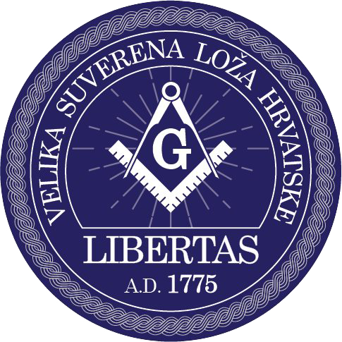 Logotip Velika Suverena Loža Hrvatske "Libertas A.D. 1775"